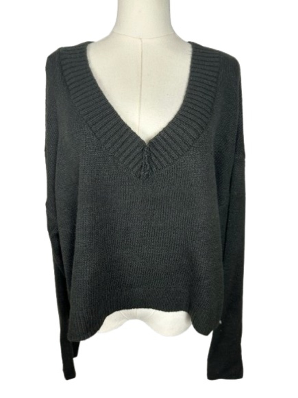 BDG Black V-Neck Knit Sweater